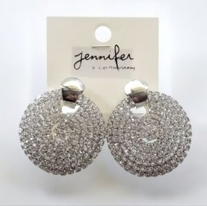 Crystal Clear Rhinestone Earrings